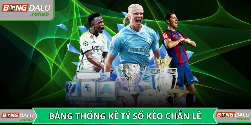 Bảng thống kê tỷ số kèo chẵn lẻ trong giải đấu