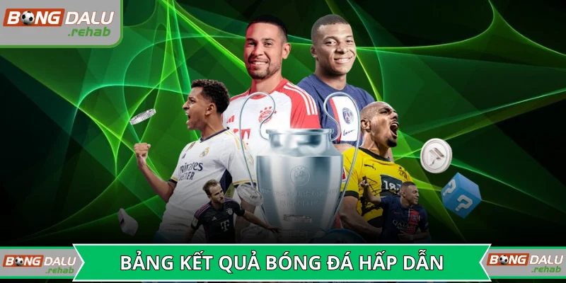 Hệ thống cung cấp bảng kết quả bóng đá trực tuyến nhanh.